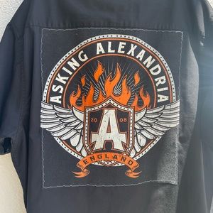 Custom 1/1 ASKING ALEXANDRIA work shirt